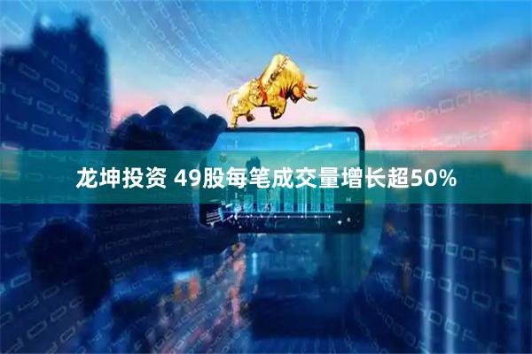 龙坤投资 49股每笔成交量增长超50%
