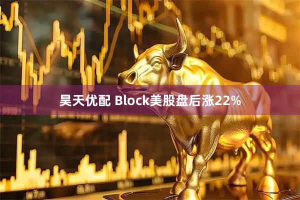 昊天优配 Block美股盘后涨22%